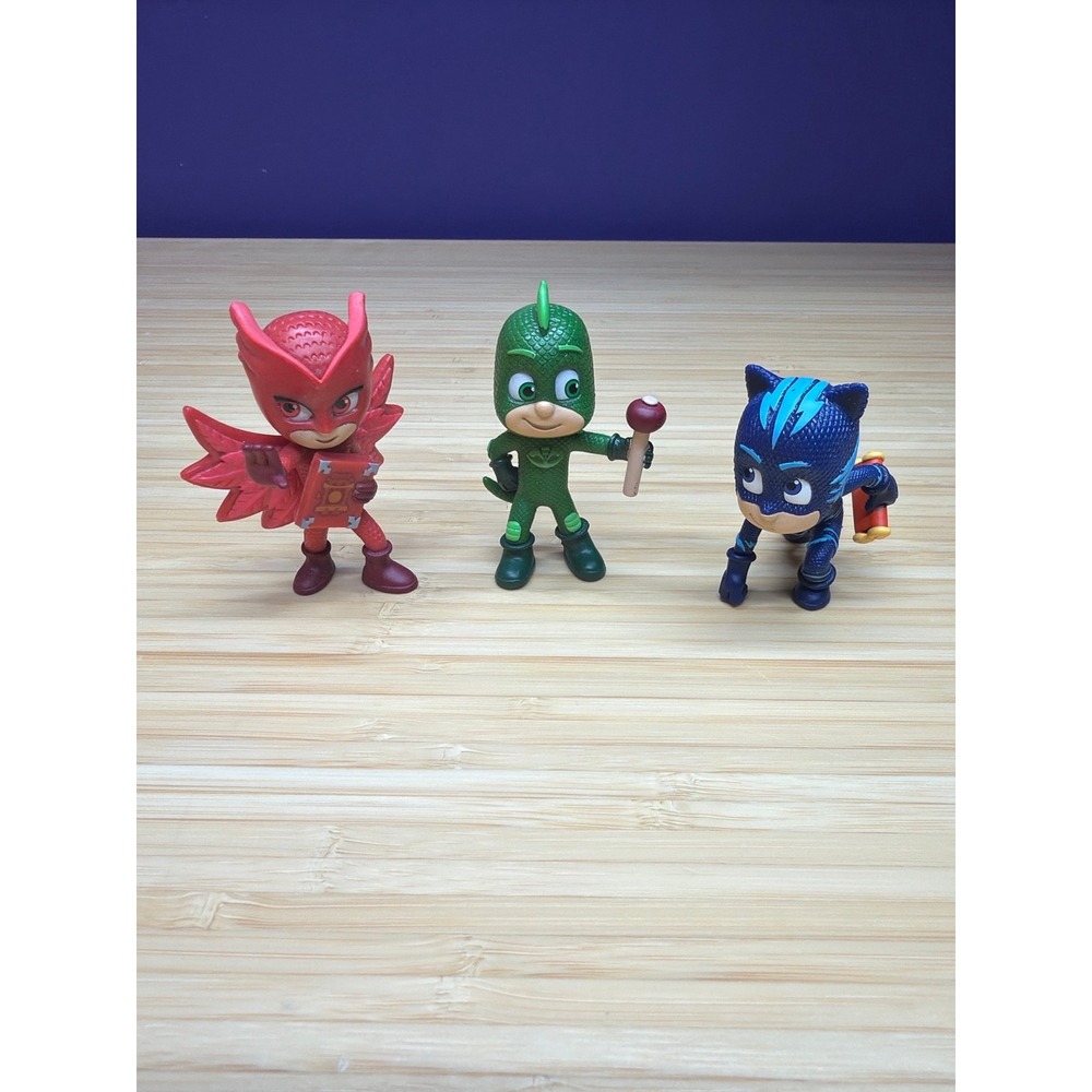 PJ Masks Figure Lot Owlette Gekko Catboy 3" Action Figures Toys